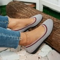 thumbnail image 7 of WQJNWEQ Women's Flats Shoes Leisure Fly Weaving Mesh Surface Round Head Shallow Mouthable Slip-on Comfort, 7 of 7