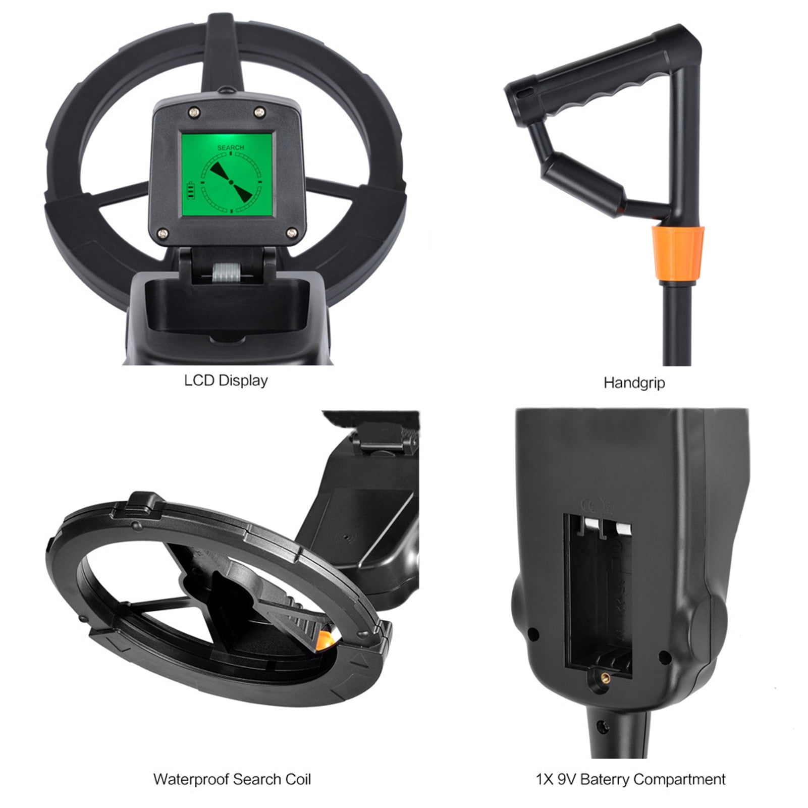 Sorven Treasure Hunting Tool Metal Detector for Kids High Sensitivity Metal Detector Adjustable with LCD Screen Unearthing Treasure Finder with Sound Alarm Treasure Hunting Tool