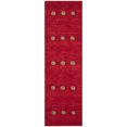thumbnail image 5 of SAFAVIEH Himalaya Derbhile Solid Wool Runner Rug, Red, 2'3" x 8', 5 of 10
