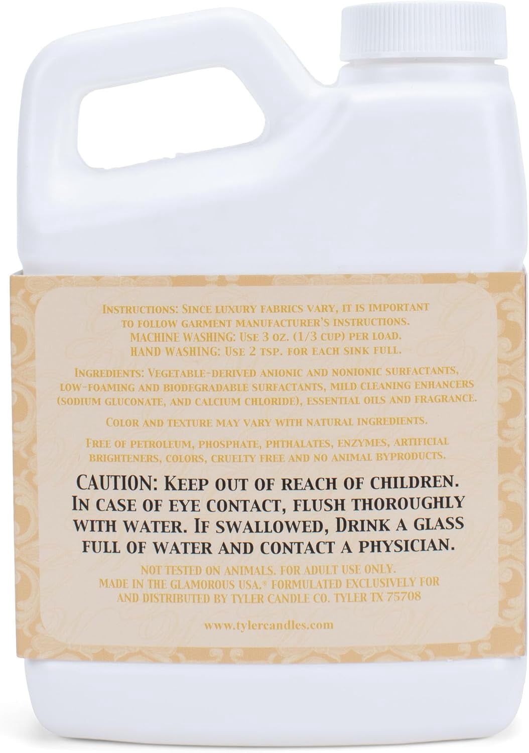 Tyler Candle Cowboy Glamorous Wash Liquid Laundry Detergent, 24 Loads, 64 fl oz