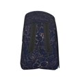 thumbnail image 3 of Disketp Copper-Gold Gloss Outline Navy Dark Blue Estuche de Lápices de Doble Capa con Tapa Abatible y Cremallera, Organizador Escolar para Adolescentes y Adultos, 3 of 7