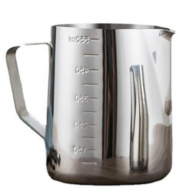 Tasse à Mousser le Lait Graduée, Tasse Portable pour Mousseur à Lait, Pichet pour Espresso et Cuisson à la Vapeur