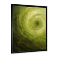 thumbnail image 2 of Designart "Spiral Of The Green Orbit I" Abstract Spirals Picture Framed Canvas Wall Art, 2 of 5