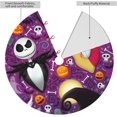 thumbnail image 3 of Cute Skull Pattern Christmas Tree Skirt 36" for Halloween Thanksgiving Xmas New Year Decor Mat Party Holiday Home Occasion Decorations Supplies, 3 of 6