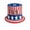 A, variant on 4th Of July Hat, Multicolor Cloth America Flag Top Hat, Patriotic Party Hat Accessory for Adults, Perfect for Parades, Photos, Festive Gatherings, Uncle Sam Hat