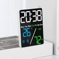 thumbnail image 4 of Opvise Digital Alarm Clock with Auto Brightness Adjustment, Dual Alarm for Weekdays/Weekends, USB Charging Ports, Battery or USB Powered, Portable LED Display for Home Office Travel Bedroom, 4 of 8