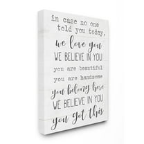 You Got This Inspirational Family Home Word Design Stretched Canvas Wall Art by Daphne Polselli