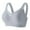 Grey, variant on Nursing Bras Women Plus Size Seamless Bra Thin Minimizer Bra with Side Control & Anti-Sag Pink M