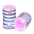 thumbnail image 7 of Yayeee Flameless Candles with Remote Flickering Battery Operated Multi Color Changing, Blue Sailboats, 7 of 7