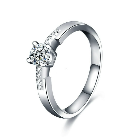 Elegant Moissanite Ring in 925 Silver with Unique Design for Women Wedding Ring