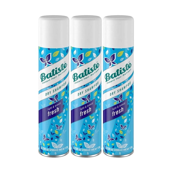 Champú Batiste Dry Fresh 199 ml (paquete de 3)