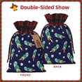 thumbnail image 2 of Sikiie Astronaut Dinosaur Christmas Gift Bags Drawstring Gift Bags Sacks Drawstring Bag Holiday Linen Xmas Wrapping Bags for Presents Party Gift-Black, 2 of 8