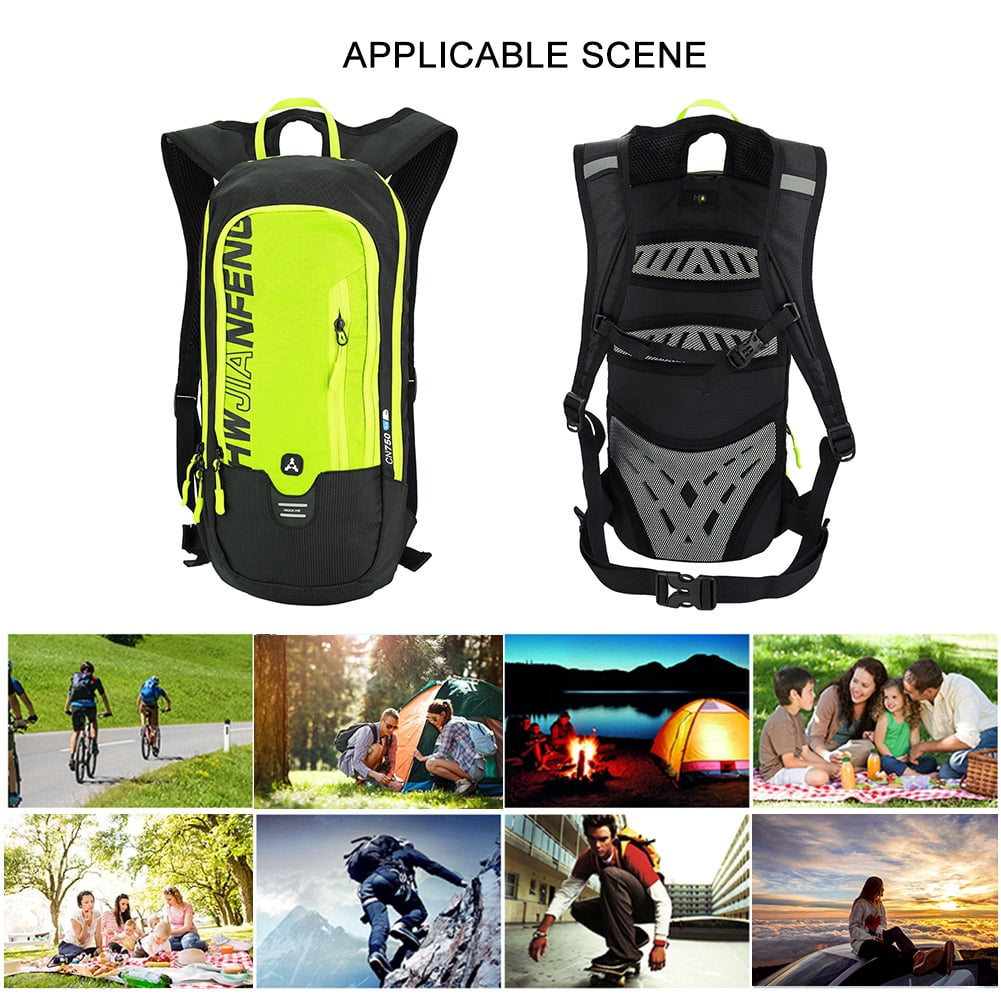 hiking backpack with water pouch