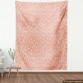 thumbnail image 4 of Floral Fabric by the Yard, Romantic Simple Repetitive Abstract Flower Forms on Pastel Colored Backdrop, Decorative Upholstery Fabric for Sofas and Home Accents, Blush and White by Ambesonne, 4 of 5