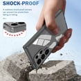 thumbnail image 5 of Dteck Built-in Screen Protector Case for Samsung Galaxy S24 Ultra,Compatible with Mag-Safe Slim TPU+PC Full-Body Stylish Shockproof Protective Transparent Cover,Grey, 5 of 7