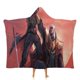 thumbnail image 1 of Blade Manta Capa con Capucha Anti-Bolitas, Manta de Lana Ártica Suave, Manta Portátil de Felpa Ligera y Lujosa, Poncho para Siesta en Casa y Oficina, 100*130cm, 1 of 6