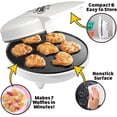 thumbnail image 2 of Mermaid Waffle Maker- Create 7 Different Mermaid Shaped Waffles in Minutes - Cool Under the Sea Breakfast for Kids & Adults- Electric Nonstick Waffler Iron Ocean Theme w Recipes, Great Gift, 2 of 6