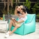 thumbnail image 4 of Sillón inflable para acampada, silla de aire para playa, tumbona plegable para piscina de verano, 4 of 4