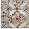 thumbnail image 2 of Modway Entourage Khalida Distressed Vintage Floral Lattice 5x8 Area Rug in Ivory, Blue, Orange, Yellow, Red, 2 of 7