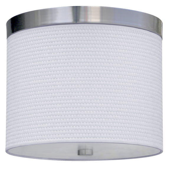 Whitfield 2-Light Satin Steel Flush Mount