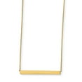 thumbnail image 1 of Solid 14k Yellow Gold Polished with 1in ext. Bar Necklace Chain 18", 1 of 3