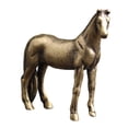 thumbnail image 4 of Horse Brass Figurine Animal Ornament Chinese Statue Decoration Decor Model Sculpture Desktop Tea Metal Car Mini Potted, 4 of 8