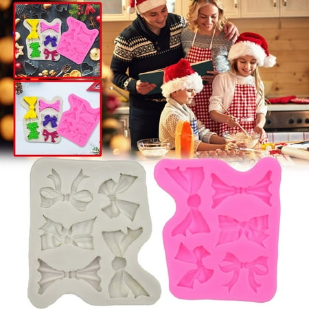 

QWY Christmas Chocolate Cake Molds Christmas Molds Silicone Non Stick Christmas Baking Molds for Chocolate Candy