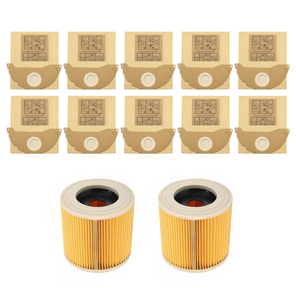 For Karcher Wet Dry WD2 WD2.200 MV2 A2004 Vacuum Cleaner for Hoover Bags Filters
