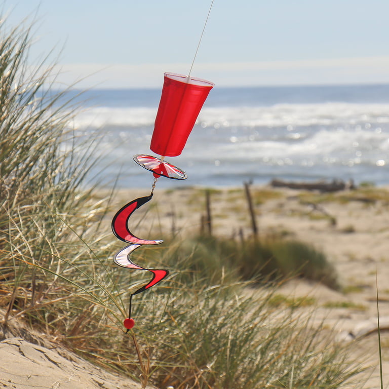 In the Breeze 1116 — Mini Red Cup 5 O'Clock Drink Spinner — Fun, Colorful  Happy Hour Wind Spinner