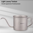 thumbnail image 3 of Coffee Pour Over Kettle Coffee Mini Tea Water Camping Pot Stove Top Coffee Pot Gooseneck Ti 400ml, 3 of 7