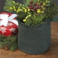 thumbnail image 6 of Heritage Lace MC-1065SS 6 x 6 in. Mode Crochet Basket with Trim, Sea Spray, 6 of 6