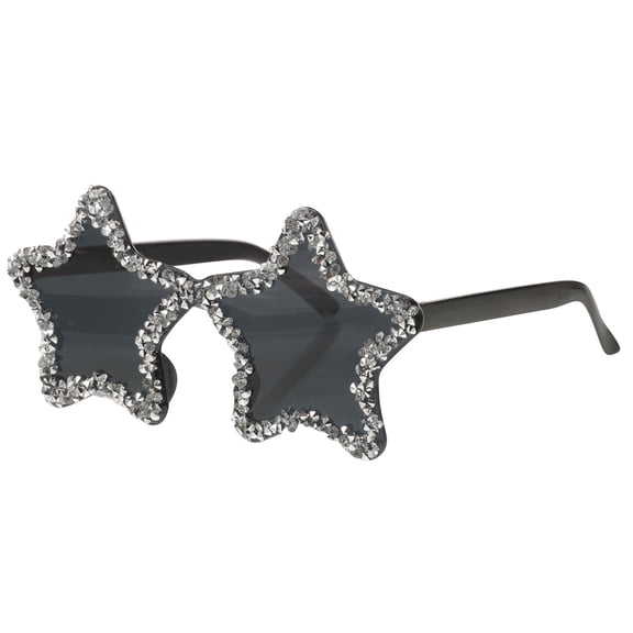 RENACLIPY Star Shape Sunglasses for Young Adults, 1 Piece Black Eyewear, Stylish UV Shades