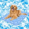 thumbnail image 1 of Rywell Estera de enfriamiento para perros 2.0,44 * 32 Espesar estera de enfriamiento para perros extra grandes, fibra de enfriamiento de arco-enfriamiento interna impermeable y endotérmica que cambia, 1 of 5