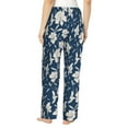 thumbnail image 3 of Goofa Lilies Flowers Printed Soft Pajama Pants for Women, Wide Leg Comfy Casual Lounge Yoga Pants-Large, 3 of 9