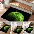 thumbnail image 6 of Green Fruit Washable Area Rug&nbsp;2x3 ft Berry Drops Black Background Modern Art Soft Rectangle&nbsp;Rugs for Living Room, Non Slip Carpet for Bedroom&nbsp;Entryway Dining Room, 6 of 9
