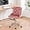 Pink, variant on HYJY Grey Velvet Armless Home Office Desk Chair with Gold Base/Wheels, Small Cute Vanity/Makeup Chair with Back for Bedroom, Upholstered Adjustable Rolling Swivel Nail Chair for Women/Girls