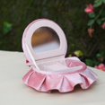 thumbnail image 4 of Caja de Cajas de Joyería con Forma de Cama para Mujer, Organizador de Joyas con Lazo, Almacenamiento, Caja de Joyería Moderna para Niñas Y Mujeres Par Zulema Organizador de almacenamiento de joyas, 4 of 8