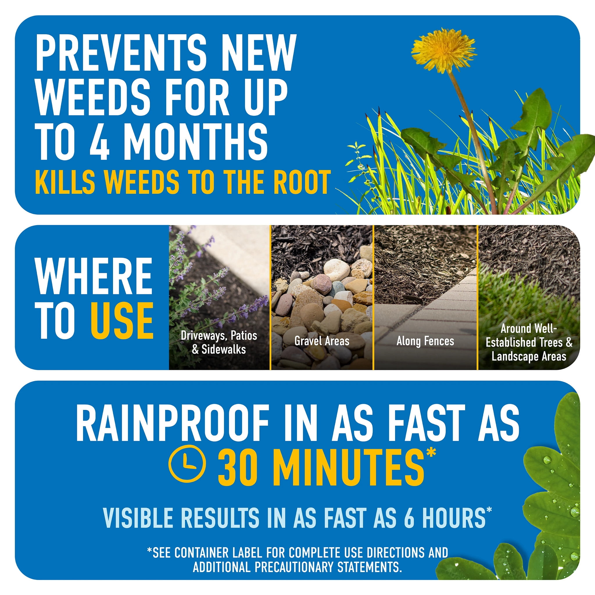 Roundup Dual Action Weed & Grass Killer Plus 4 Month Preventer, 32 fl. oz.