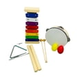 thumbnail image 2 of Juego 5 instrumentos musicales madera para niños, maracas, juguetes educativos percusión para el aprendizaje temprano, xilófono para niños, 2 of 8