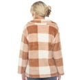 thumbnail image 3 of White Mark Women's Plaid Shacket, 3 of 6