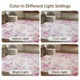 thumbnail image 7 of ODIKA 5'x7' Washable Area Rug Vintage Distressed Boho Faded Motif Ornate Scrolling Border Botanical for Small Living Room, Bedroom, Easy Care, Non-Shedding, Pet Friendly, 7 of 7