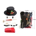 thumbnail image 3 of SuoKom Christmas Snowman Dressing Set Combination Wooden Button Pipe Hat Scarf, New Large Size 14Pcs, 3 of 8