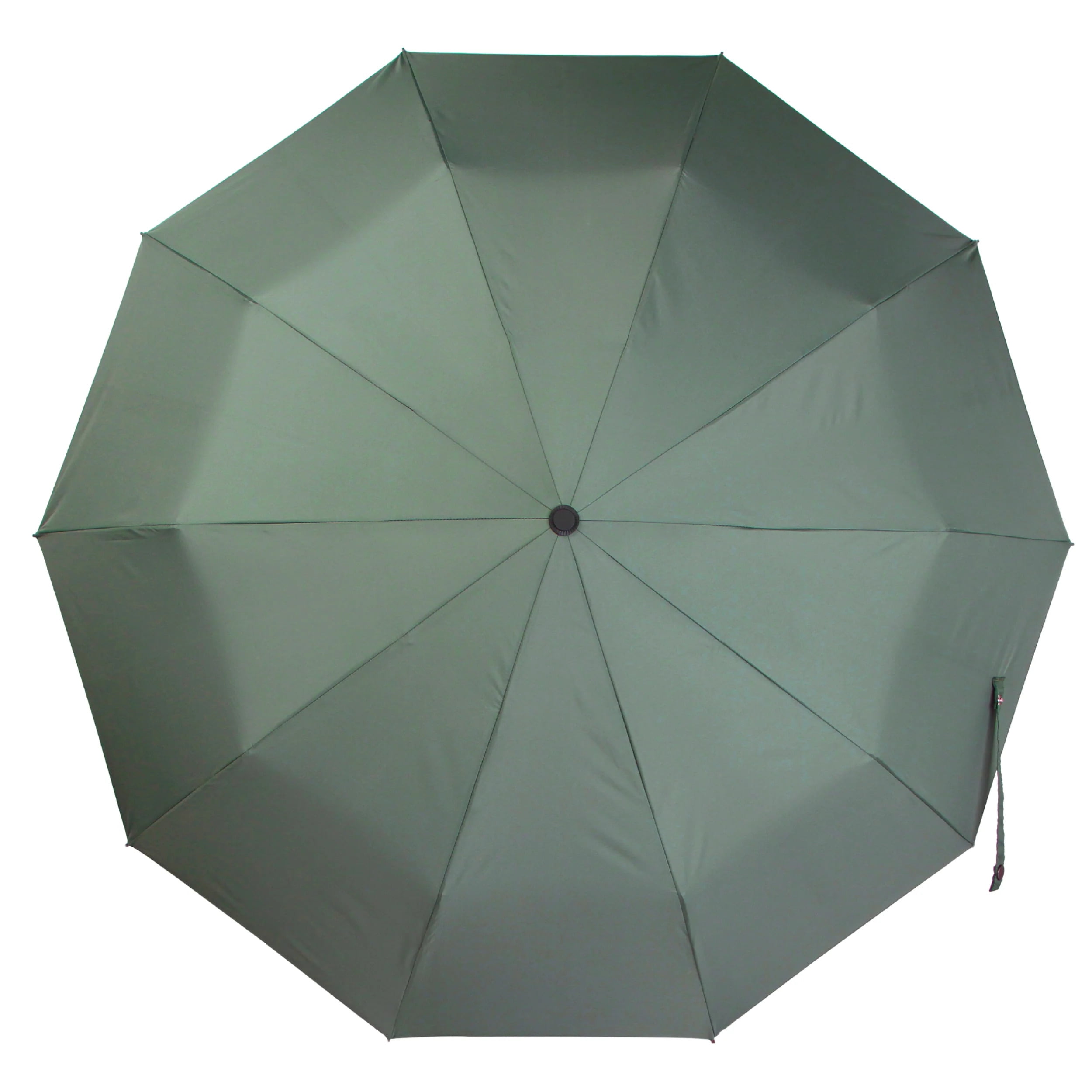 URBN ELEMNTS Compact Travel Umbrella, Ergonomic Handle, Auto Open Close, Solid, Green, 1 Count