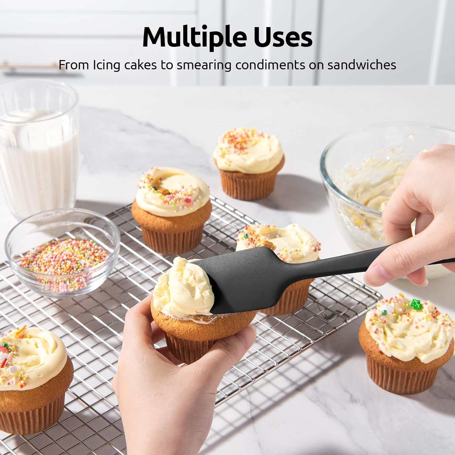 U-Taste Silicone Spatula Set of 4, Heat Resistant photo 8