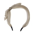 thumbnail image 4 of Unique Bargains 1 Pc Mesh Bow Headbands for Women Champagne, 4 of 6