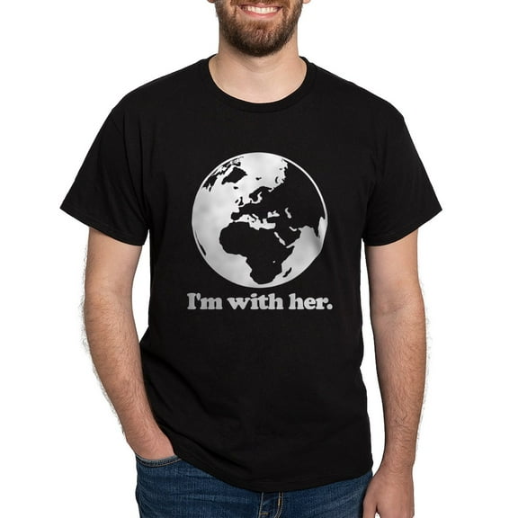 CafePress - I'm With Her Dark T Shirt - Men's Classic Graphic Cotton T-Shirt