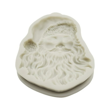 

Small Cake Pan Cake Mold Christmas Santa Claus Silicone Mold For Chocolate Cake Pudding Soap Round Shape White