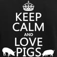 thumbnail image 3 of CafePress - Keep Calm And Love Pigs Pajamas - Women's Short Sleeve Print T-Shirt and Pants Dark Cotton Pajama Set, 3 of 7