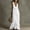 White women's boho maxi dress a1, variant on Women's V Neck Sleeveless Ruffle Flowy Boho Maxi Dress Casual Beach Vacation Long Sundresses Clothes Travel Outfits, White S