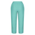 thumbnail image 5 of Diufon Womens Linen Wide Leg Pants Summer Plus Size Pants Solid Color Capris Pants with Pockets, 5 of 5